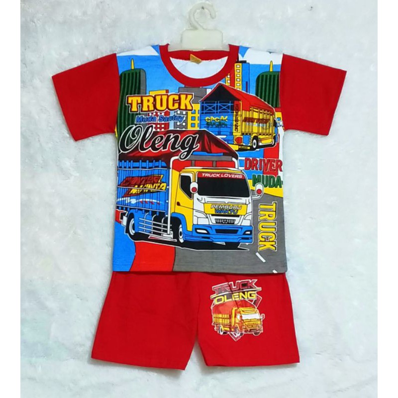 stelan baju anak tayo size 4-20 umur 2-9 thn