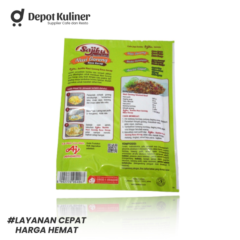 3 Pcs Sajiku Bumbu Nasi Goreng Rasa Kecap 20GR Penyedap Rasa Praktis