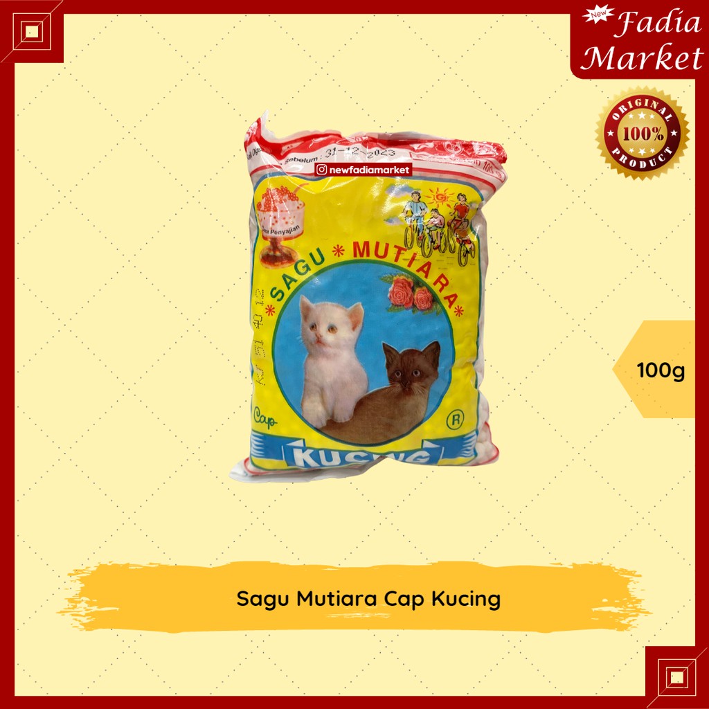 

Sagu Mutiara Cap Kucing 100g