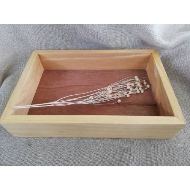 Kotak seserahan kayu rustic 20x30cm WOODEN TRAY BOX KAYU SESERAHAN RUSTIC KOTAK HANTARAN