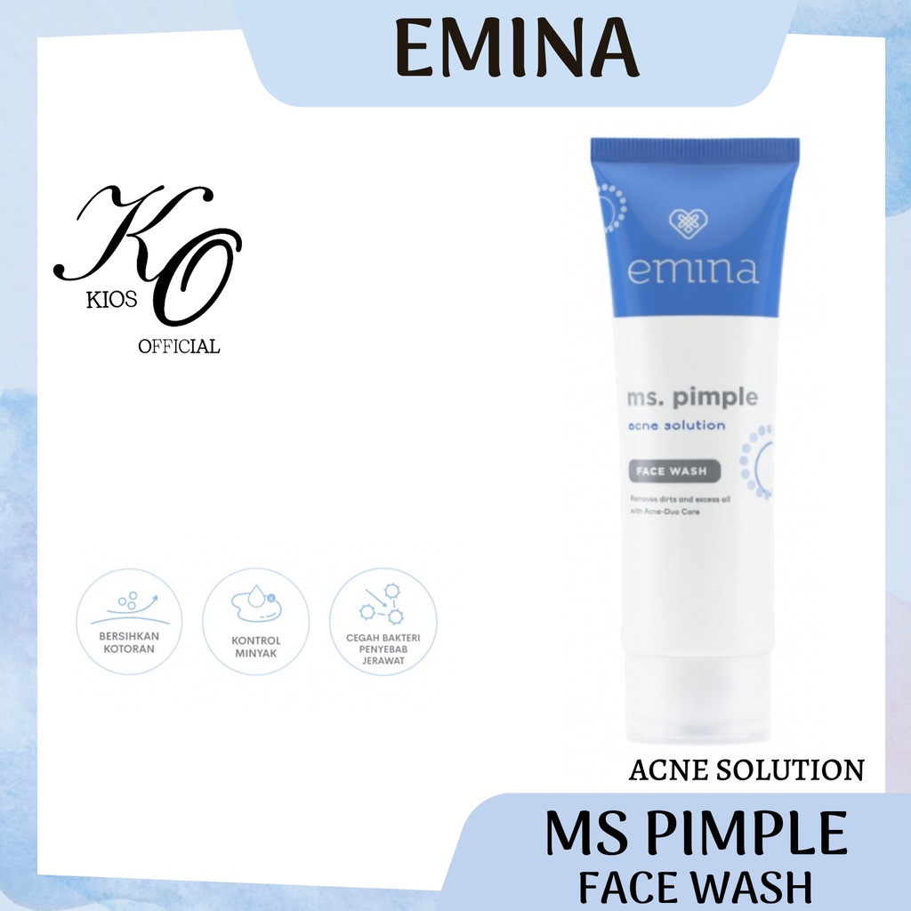 Emina Ms Pimple Acne Solution Series | Calming Gel | Exfoliating Toner | Face Serum | Face Toner | Face Wash | Moisturizing Gel | Spot Gel