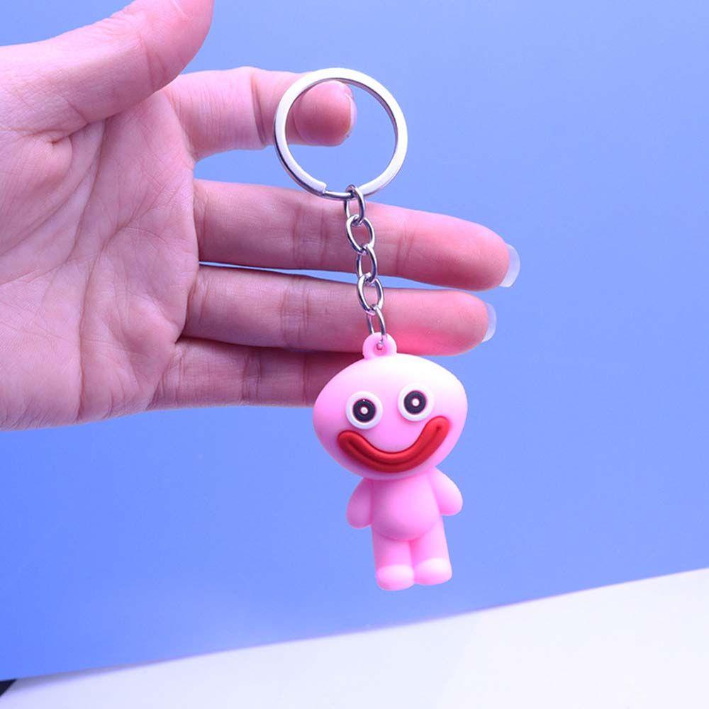 【 ELEGANT 】 Wuggy Gantungan Kunci Huggy Halloween Animasi Peripheral Anime Mainan Action Figure Wuggy Key Ring