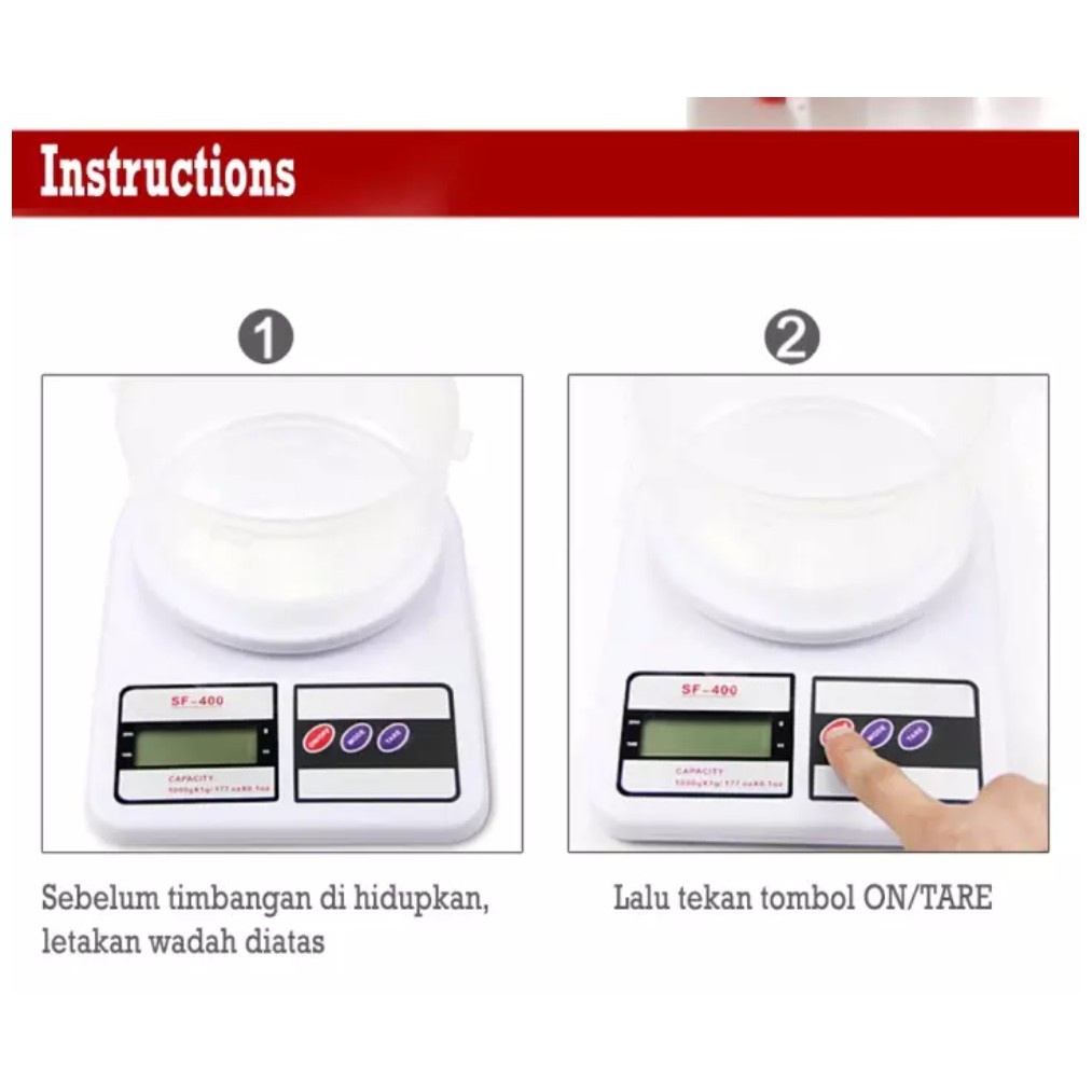 Timbangan Digital Presisi Kue Dapur Bahan Kitchen Scale Elektrik 10kg