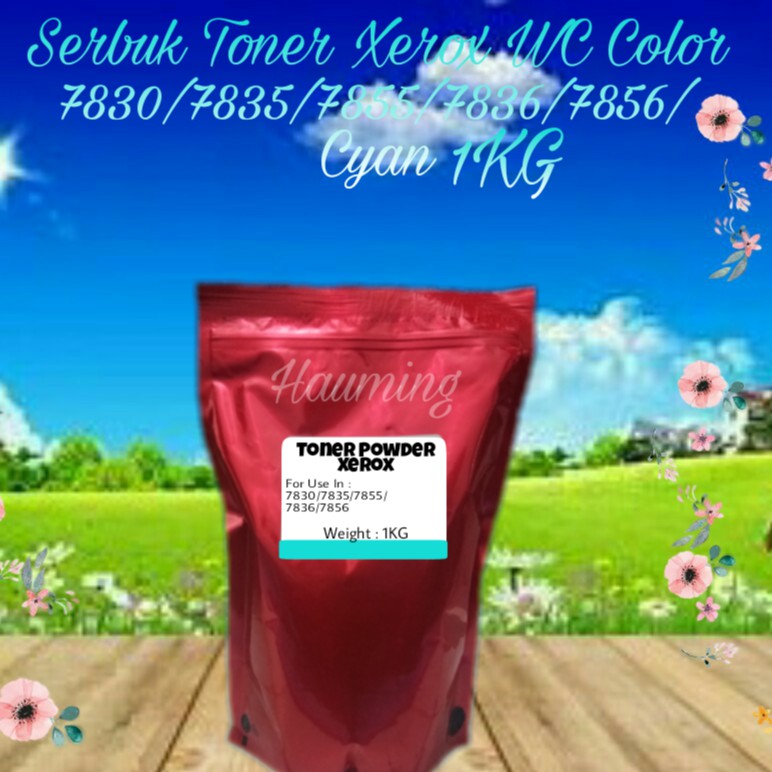 Serbuk Toner Powder Xerox Color WC 7830 7835 7855 7500 7800 7900 7836 7856 Cyan 1kg