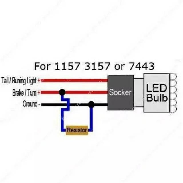 Resistor Load Sen Mobil Anti Kedip Cepat 50W 6RJ