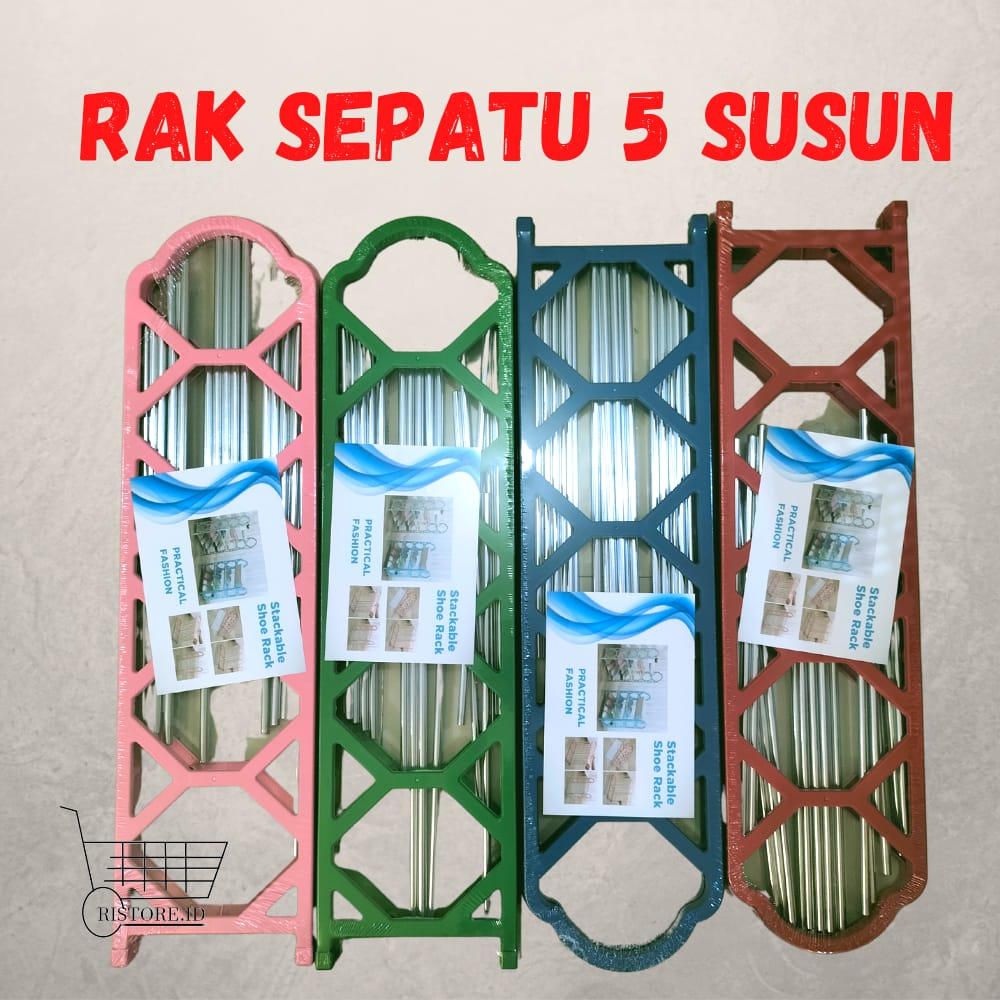 Rak Sepatu 4 Susun / Rak Sandal Portable / Rak Serbaguna / Rak 4 susun