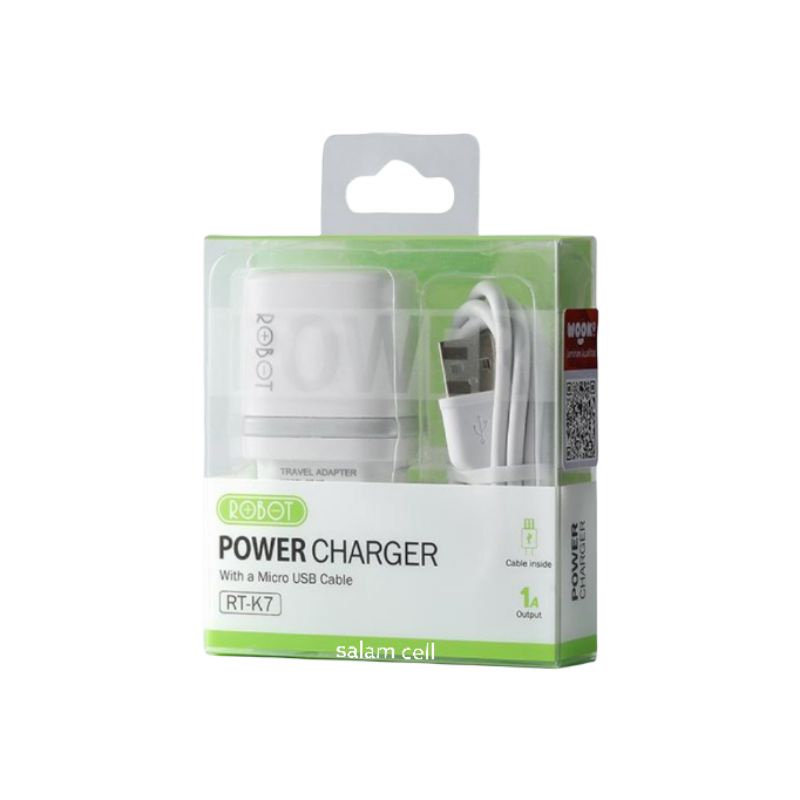 Charger ROBOT RT-K7 Bisa Untuk Segala Jenis HP Cas Hp