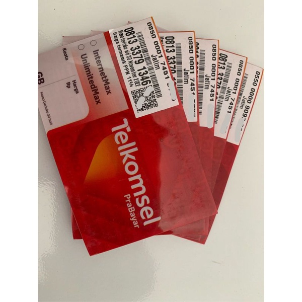 kartu perdana Telkomsel kosong tanpa paket data dan tanpa pulsa