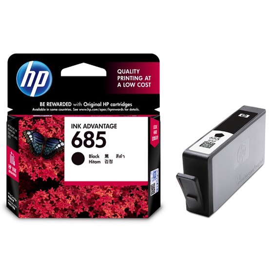 Tinta HP 685 Black Original . tinta printer HP ori