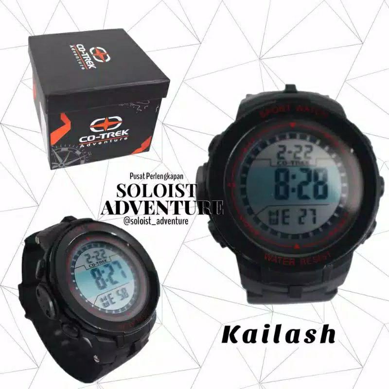RB Strap Tali Jam Tangan CO-TREK KAILASH Rubber Strap Tali Jam COTREK KAILASH Hitam