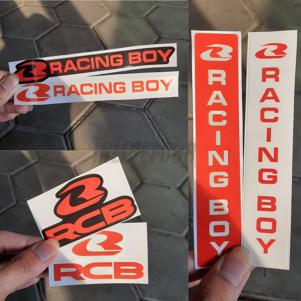 

Stiker Printing Cut RCB Sticker Print Cut Racing Boy Sponsor shock skok depan Motor Mobil Termurah