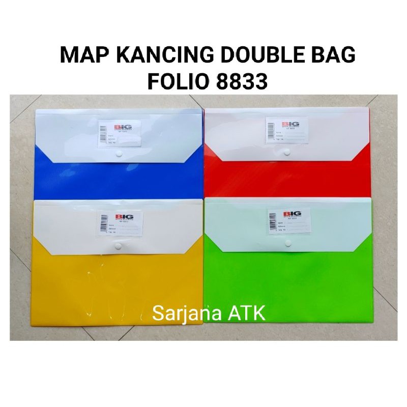 Jual Map Kancing Map Plastik Map Dokument Name Tag Big Ukuran Folio