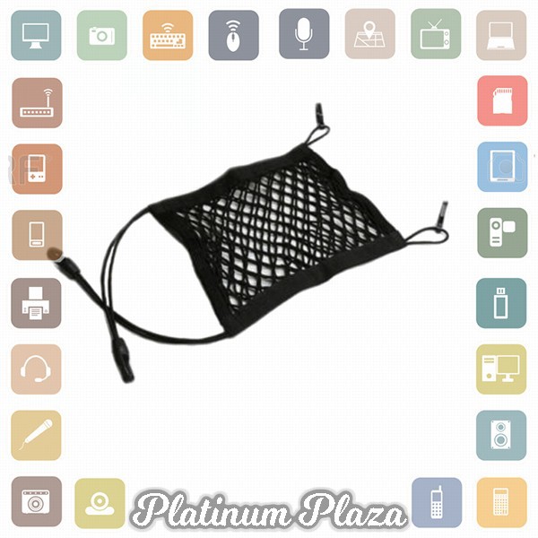 SEAMETAL Jaring Mesh Penyimpanan Barang Mobil Car Net Organizer - C38419 - Black`QDQ0NP-