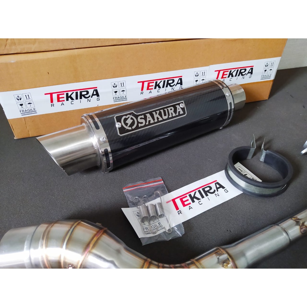 Knalpot Racing Sakura AR4 Carbon Pnp Jupiter Z Z1 Fi Robot Vega R ZR Force Crypton Shogun 110 125 sp