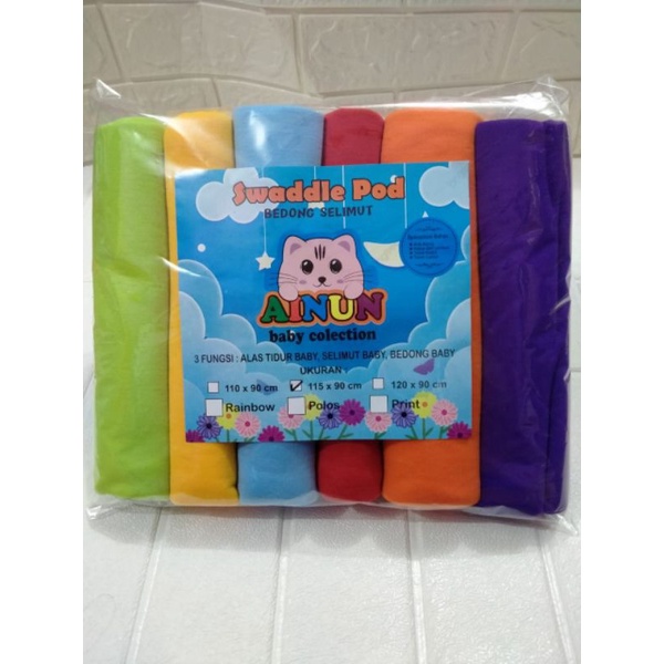 6pcs BEDONG BAYI WARNA CANTIK ILHAM BABY