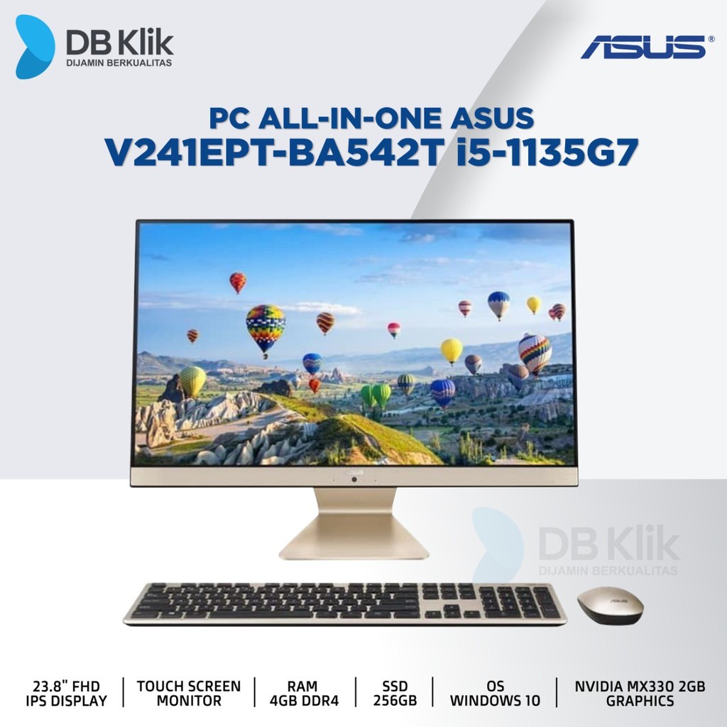 PC AIO ASUS V241EPT-BA542T i5-1135G7 4G 256GB MX330 2G W10 23.8" Touch