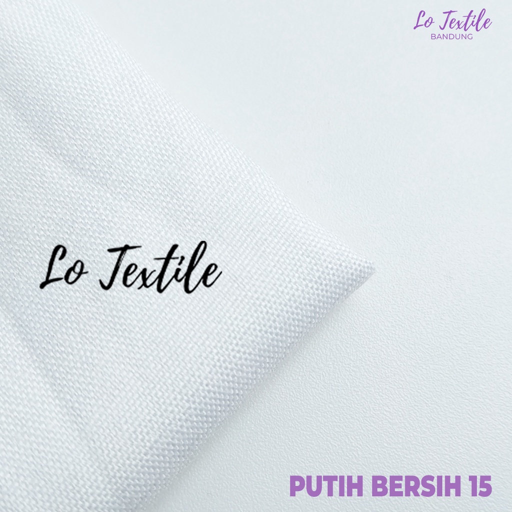 Kain Katun Madinah Fodu 0.5 Meter (Seri 1) - Bahan Cotton Madina Medina-Putih Bersih - 15