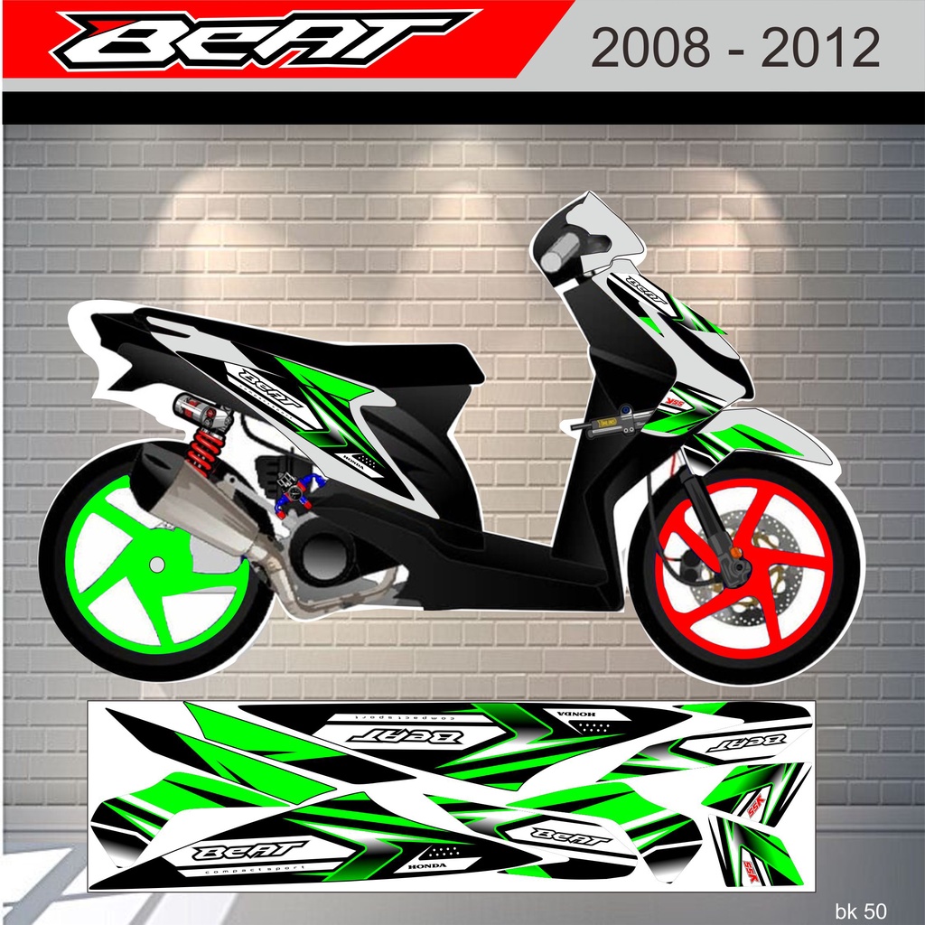 STRIPING  VARIASI BEAT KARBU STICKER STRIPING MOTOR HONDA BEAT KARBU #HONDA BEAT KARBU #HONDA BEAT T