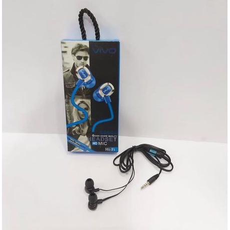 Headset Earphone  Vivo Samsung S9600 HD Mic Hi-fi Music Earphone