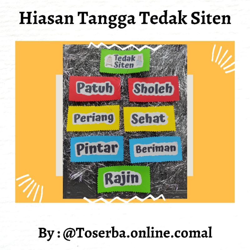 Dekorasi tangga tedak siten