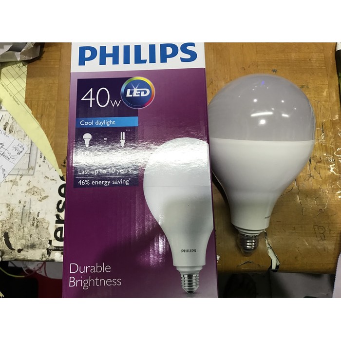 Philips Lampu Led 40 Watt Paling Terang E27 5000k Lumen Shopee Indonesia