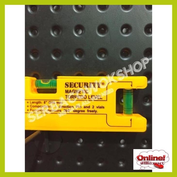 

W4Wr44- Waterpas Mini Pvc 8" Inch Magnetic Torpedo Level 200 Mm + Busur Y8Tjtu7-