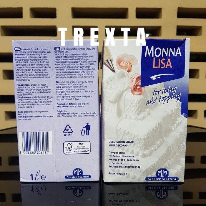 

MONNALISA DECORATION CREAM 1LITER