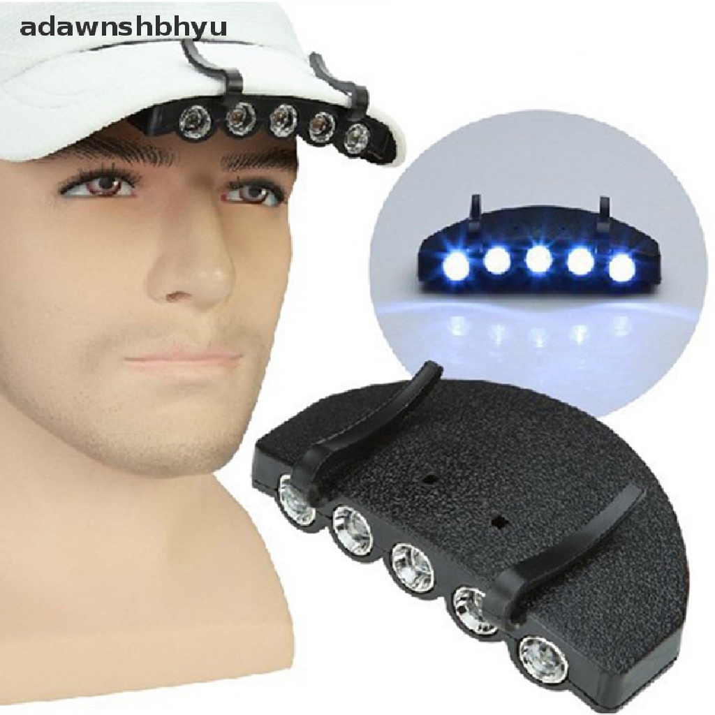 [adawnshbhyu] Terang 5led Bawah Pinggiran Cap/ Hat LIGHT HEAD LIGHT Beli3 Gratis1 Sebagainya