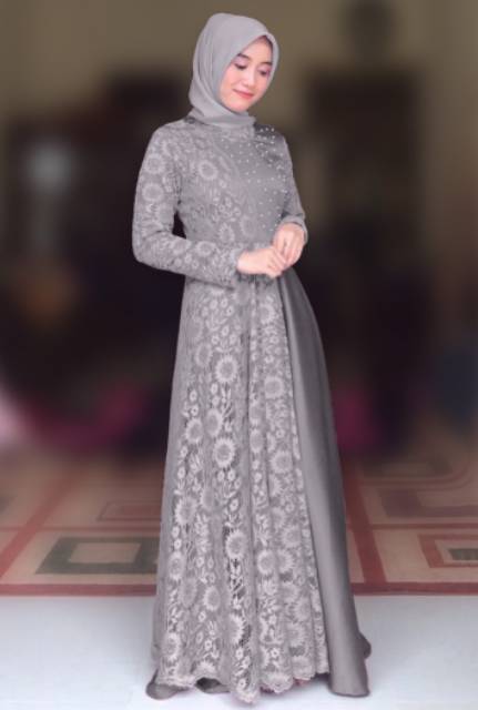 Gamis Terbaru 2023 Lebaran Wanita Kekinian Gamis Kondangan Remaja Modern Model Korea Style Mewah Gau