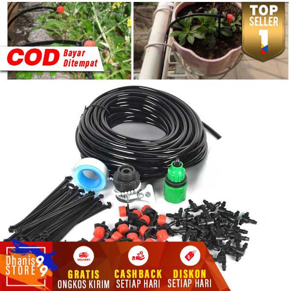 Peralatan Set Irigasi Air Taman Garden Watering Kit Selang Penyiram Tanaman Terbaru Murah