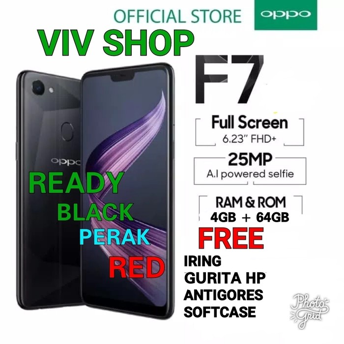 OPPO F7 RAM 4GB/64GB GARANSI RESMI OPPO INDONESIA