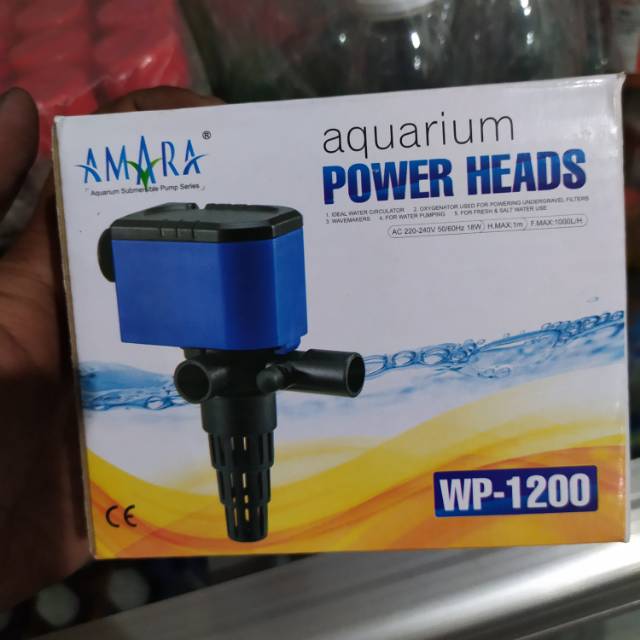 Pompa Filter Aquarium Amara WP-1200 - Mesin Filter Aquarium Amara WP1200