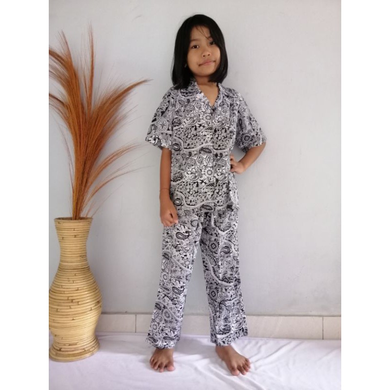 Set Pajamas Rayon Anak (4-11 th) / BALI SET / PIYAMA SET / RAYON SET / SET ANAK / PAJAMAS RAYON