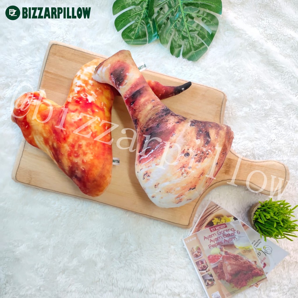 Bizzarpillow Bantal Sayap Ayam Paha Ayam Size M BZ117