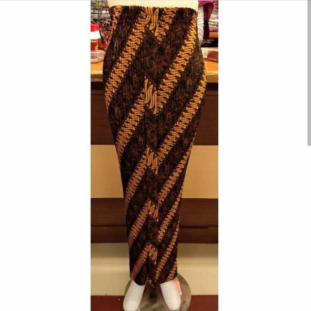 PAKAIAN WANITA TERBARU TERLARIS //  Rok plisket motif Parang
