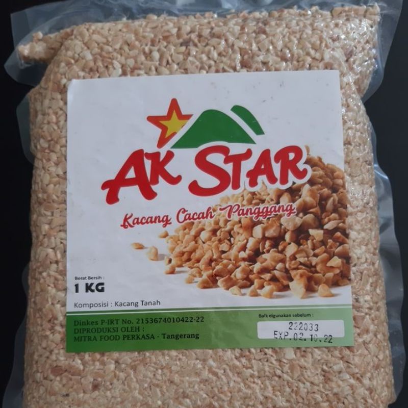 

AK Star Kacang Cacah Panggang Sangrai 1kg