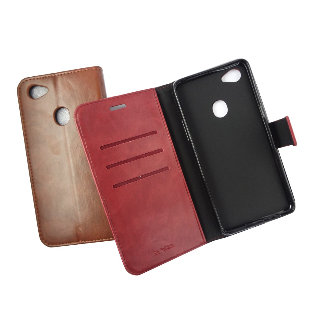 VIVO V5 | V7 | V7+ Original Fashion Selular Flip Leather Case - Flip Cover