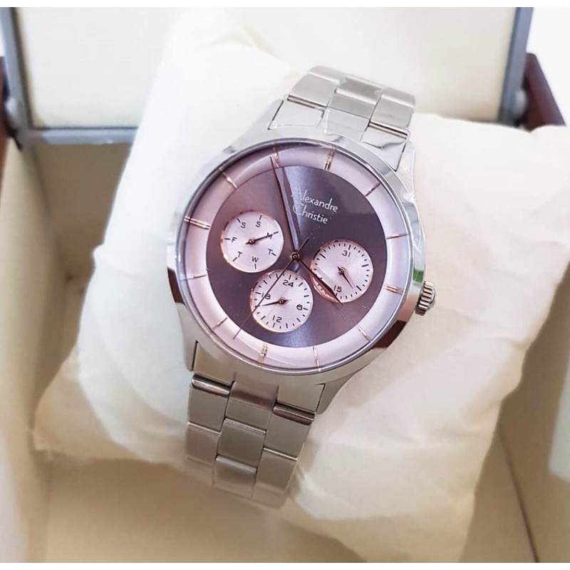 Jam Tangan Alexandre Christie Ac 2889 Original Silver