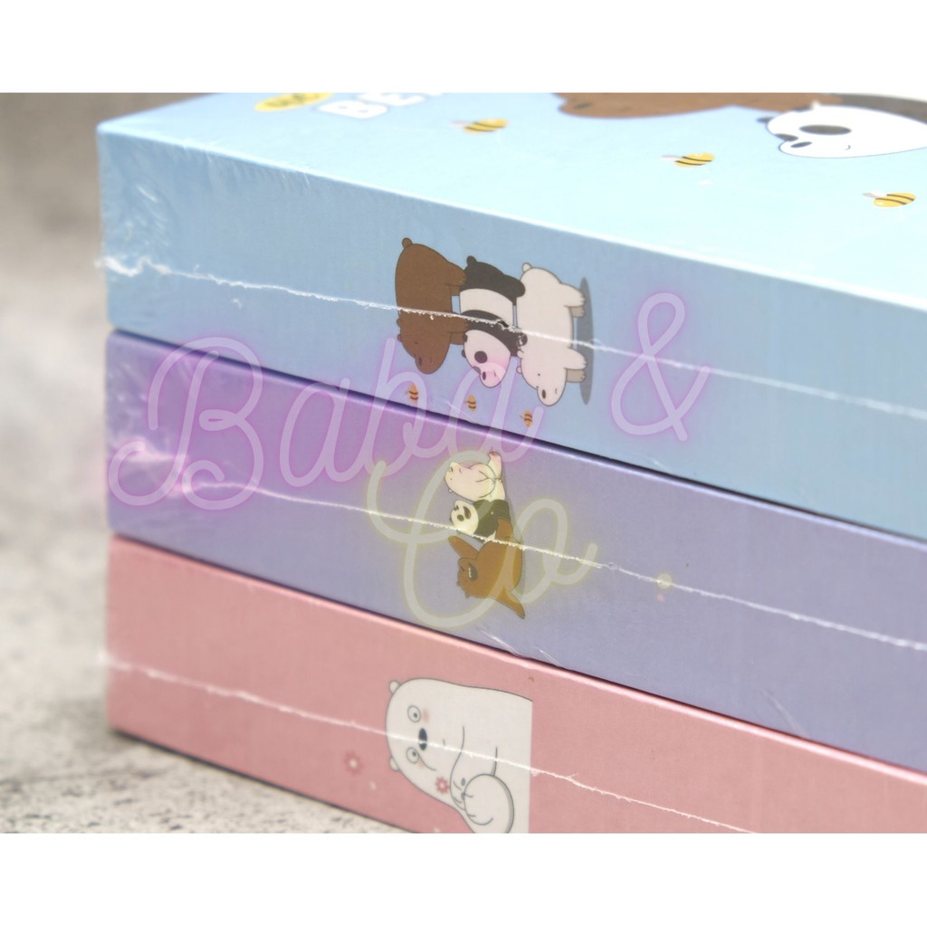 

MilL Buku Diari Gembok WBB Buku Notes We Bare Bears Buku Catatan Harian Lucu Hadiah Anak ATK Murah