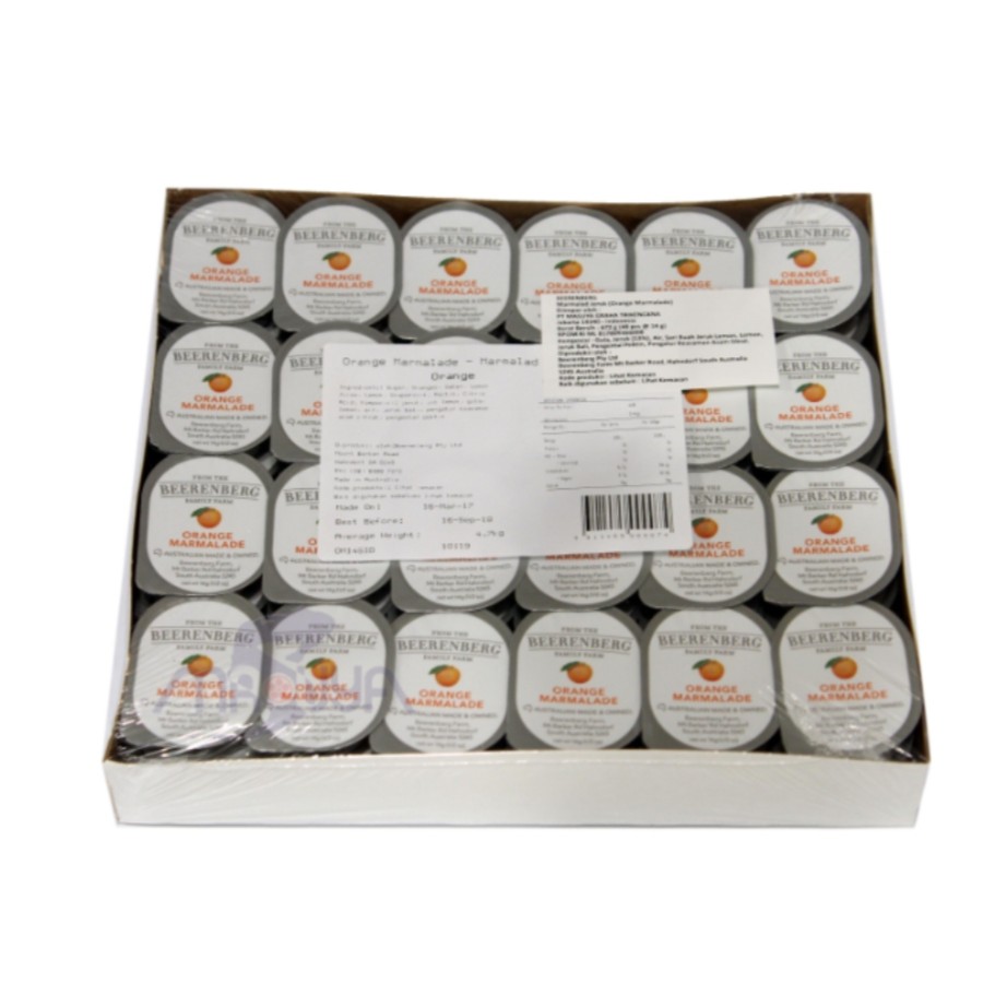 

Beerenberg orange marmalade jam portion 14gr 48's - s091