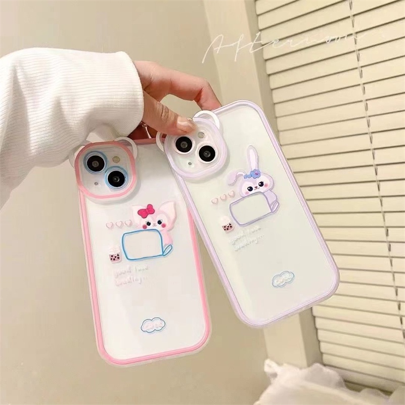 Soft Case Pelindung Lensa Penuh Tahan Banting Motif Kartun Untuk Compatible for iPhone 14 13 12 11 Pro Max X Xr Xs Max SE 2020 iPhone 8 7 6 6s Plus Fashion Cartoon Trend Mobile Phone Case Lens Full Cover Soft Shell Shockproof Phone Protective Cover