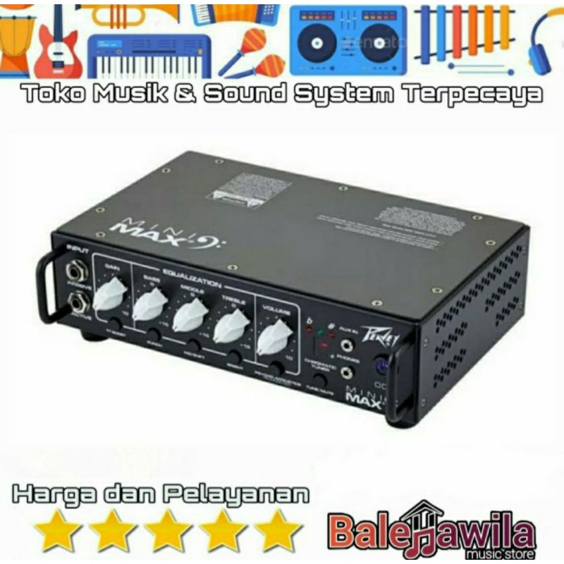 Amplifier Ampli Gitar Bass Amp Head Ampli Peavey Mini Max Original Garansi