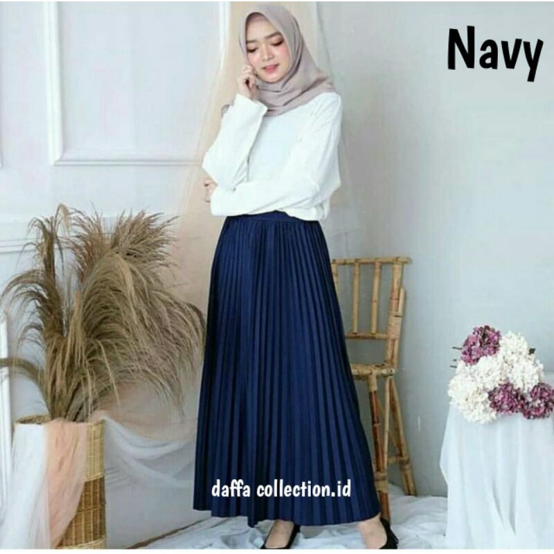 ROK PLISKET PREMIUM WARNA NAVY