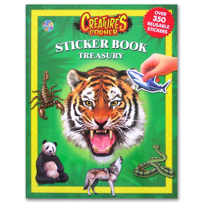Buku aktivitas anak - Sticker Book Treasury CREATURE'S CORNER