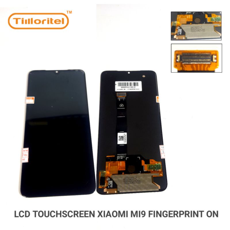 LCD TOUCHSCREEN XIAOMI MI9 FINGERPRINT ON BLACK