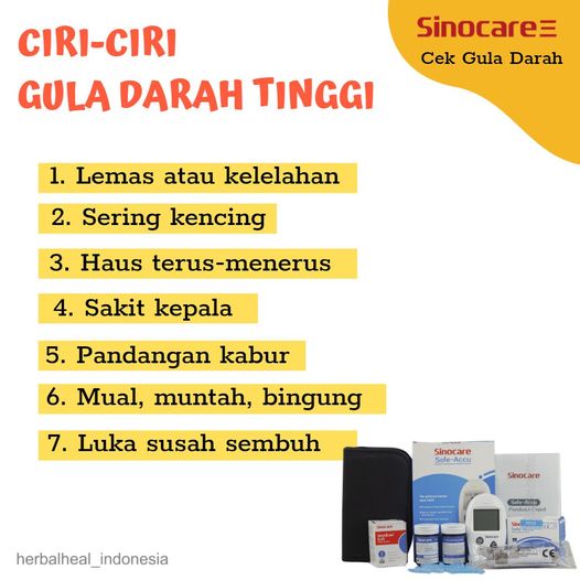 Cod Alat Tes Cek Gula Glucose Darah Monitor Sinocare Safe-Accu Alat Cek Gula Darah