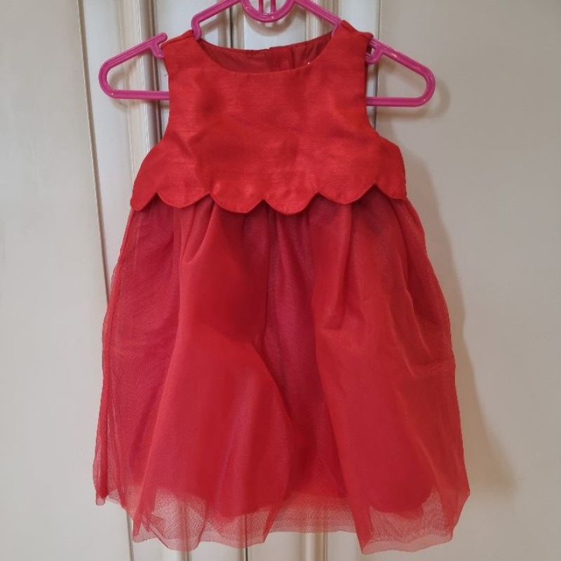 《NEW》Gymboree Baby red dress tanpa bunga