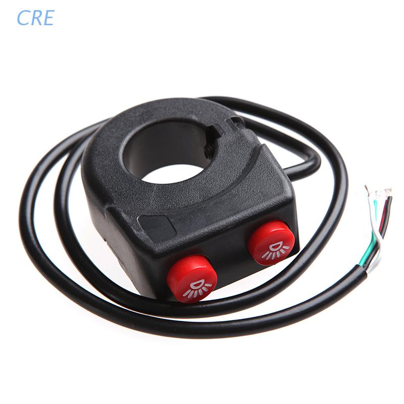 Cre Tombol Saklar On / Off Lampu Depan / Kabut Untuk Stang Motor Dirt Bike 7 / 8 &quot;