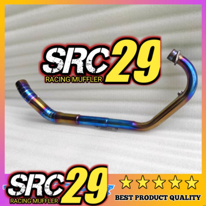 Pipa leher knalpot Cbr K45 lokal - Cbr 150 R lokal full stainlees - leheran knalpot racing CBR K45 L