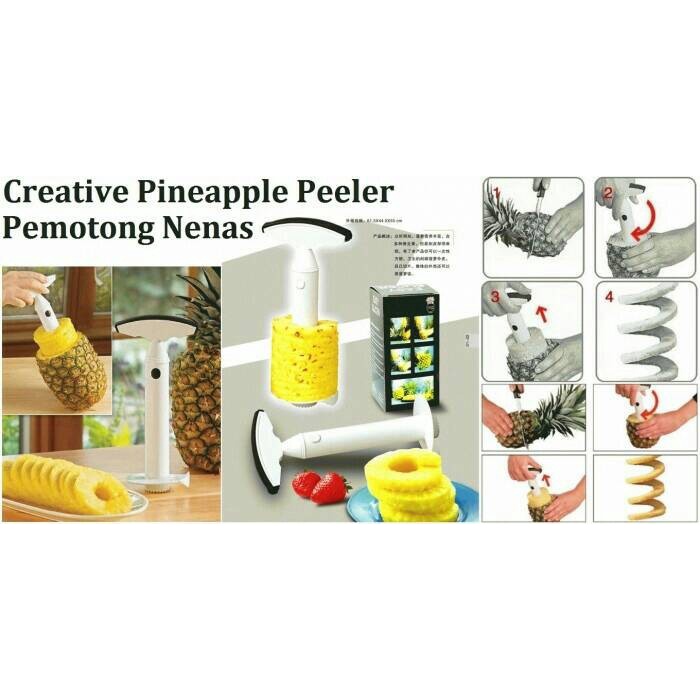 BAROKAH GAMIS pineapple peeler slicer alat pisau Pengupas Nanas stainless steel